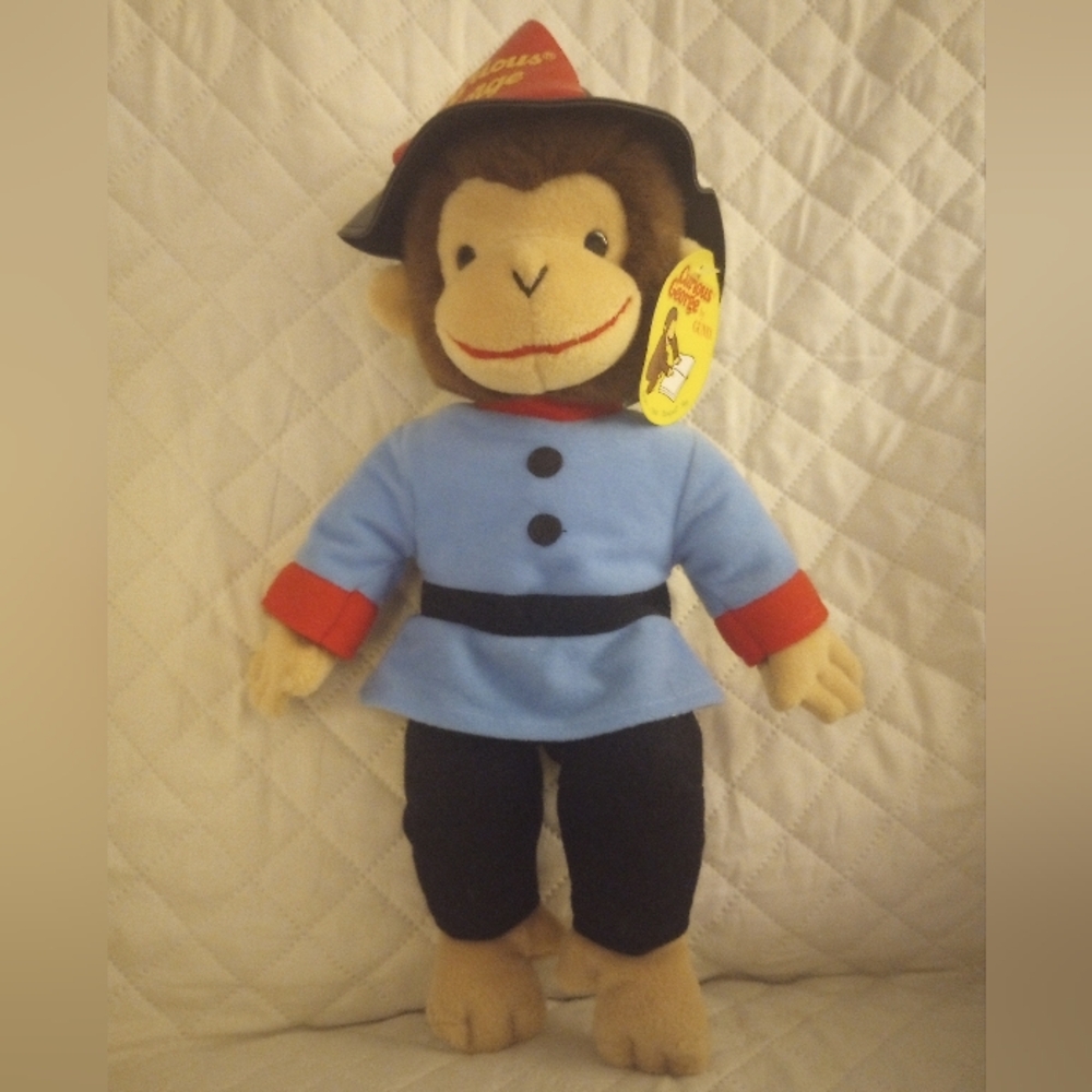 Curious George Policeman Stuffed Animal 14"